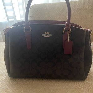 Coach top handle handbag